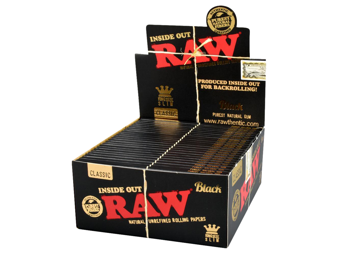 RAW Black Inside Out - King Size Slim (50pk)