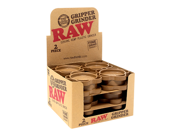 Raw 2 Piece Hemp Plastic Fine Grind Grinder