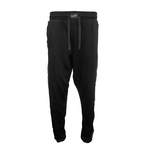 RP x Raw Black Sweatpants w/ Tonal Side Logo