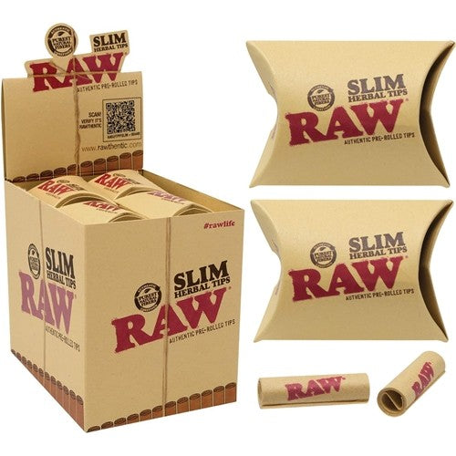 Raw Pre-Rolled Slim Herbal Tips