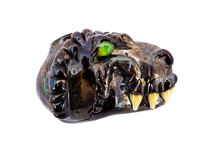 Tony Kazy Dragon Head Pendant - Rust