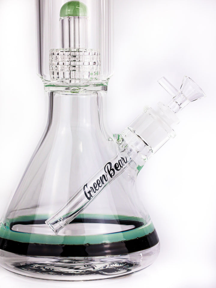 18" Green Bear Matrix Beaker w/ Color Wrap