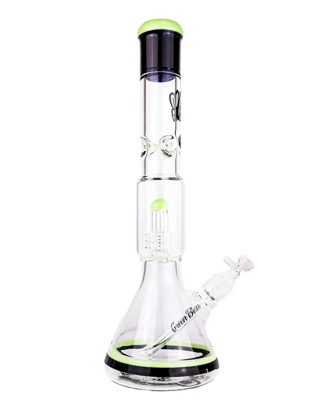 18" Green Bear Matrix Beaker w/ Color Wrap
