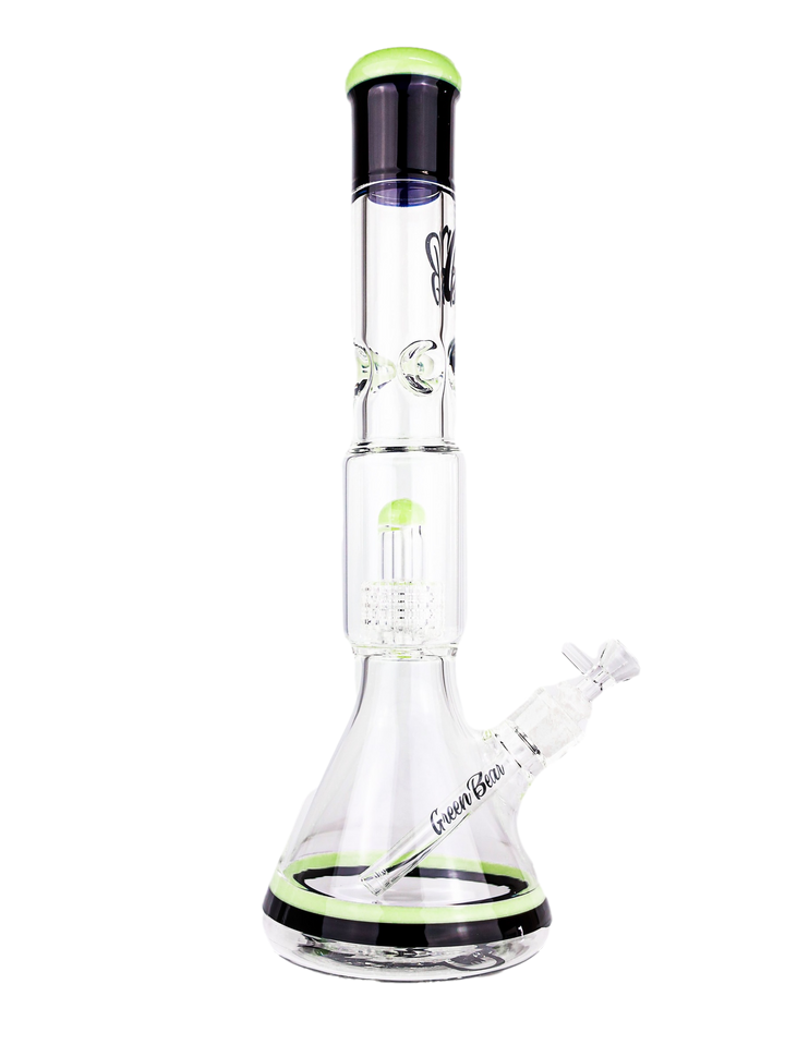 18" Green Bear Matrix Beaker w/ Color Wrap
