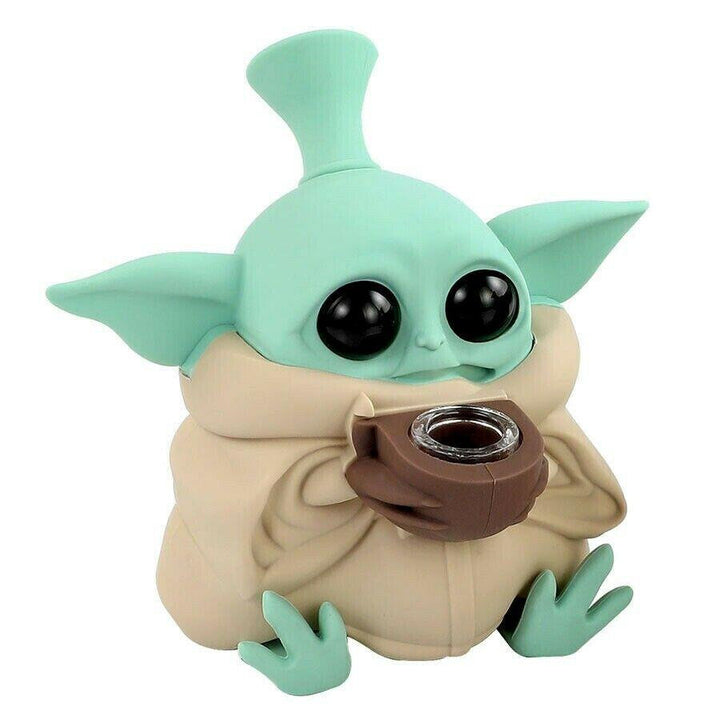 4.5" Baby Yoda Silicone Grogu " The Child" Water Pipe