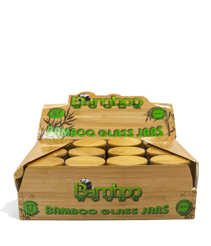 Bamboo Woods Bamboo Glass Jars 12pk