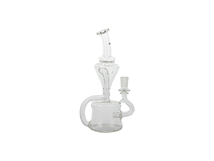 9" iDab Clear Double Uptake Recycler (USA)