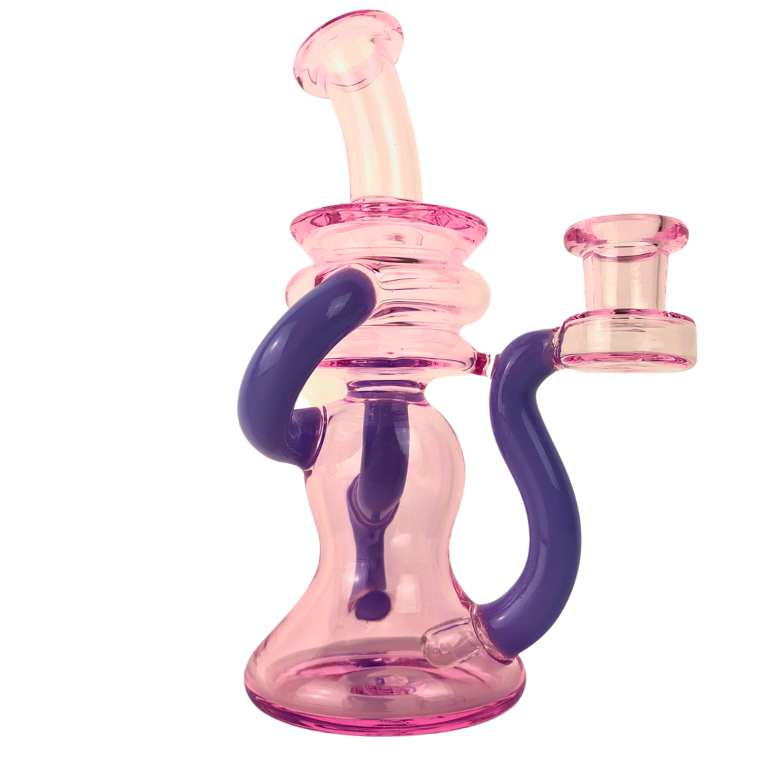 6.5" Hourglass Recycler Two Tone