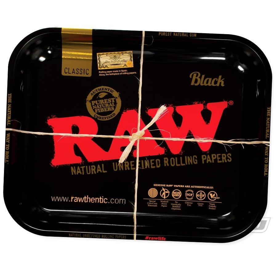 RAW Rolling Tray (Large) - Black