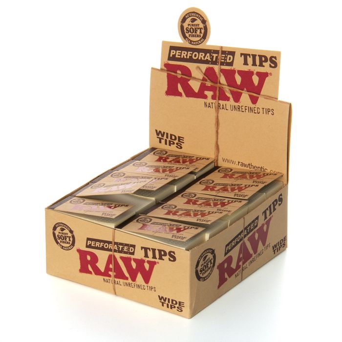 RAW Perforated Wide Tips 50pk